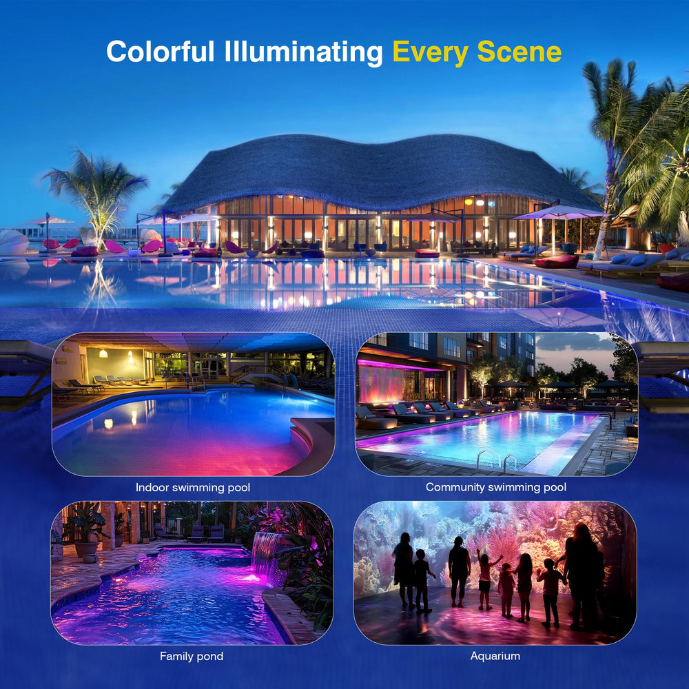 Generalman poolside lifestyle entertaining with synced lights for memorable events