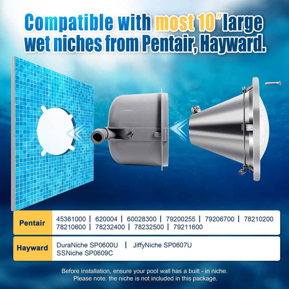 Generalmann included 500W bulbs and connector highlighting easy bulb replacement