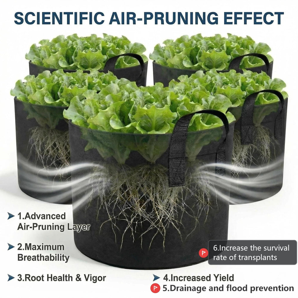 Generic grow bag base showing drainage and improved water management benefit