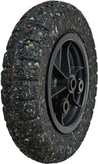Generic 14-inch tire front view showing brand and durable all-weather tread benefit