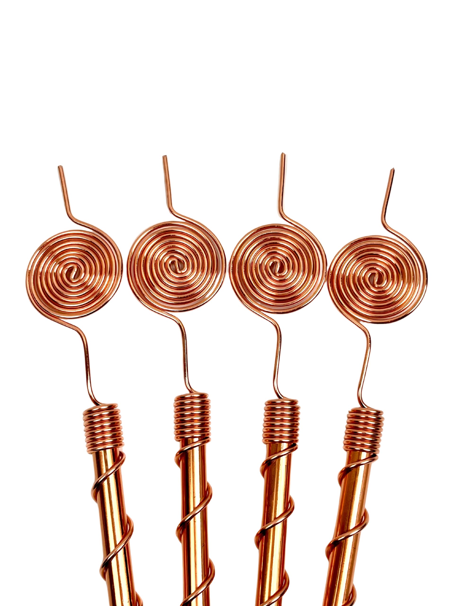 Generic brand close-up of copper spiral texture highlighting pure copper quality