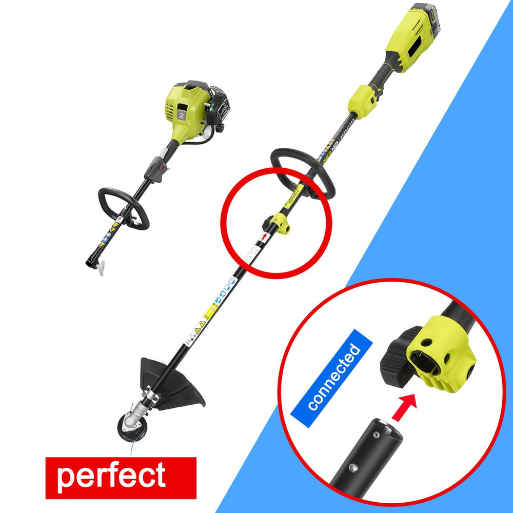 Generic attachment mounted on powerhead proves quick conversion benefit