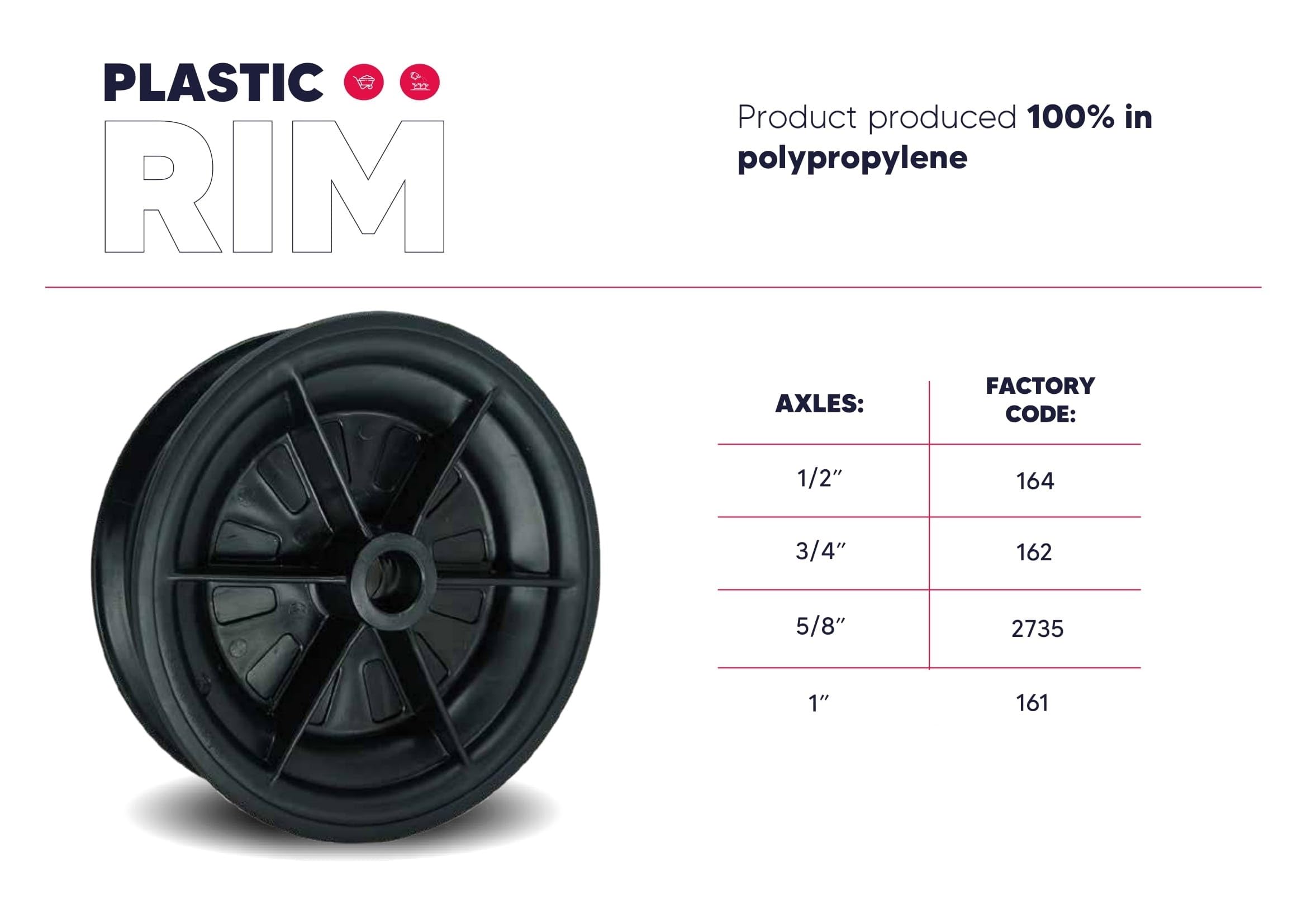 Generic axle adapters and spacers included showing brand and versatile fit advantage