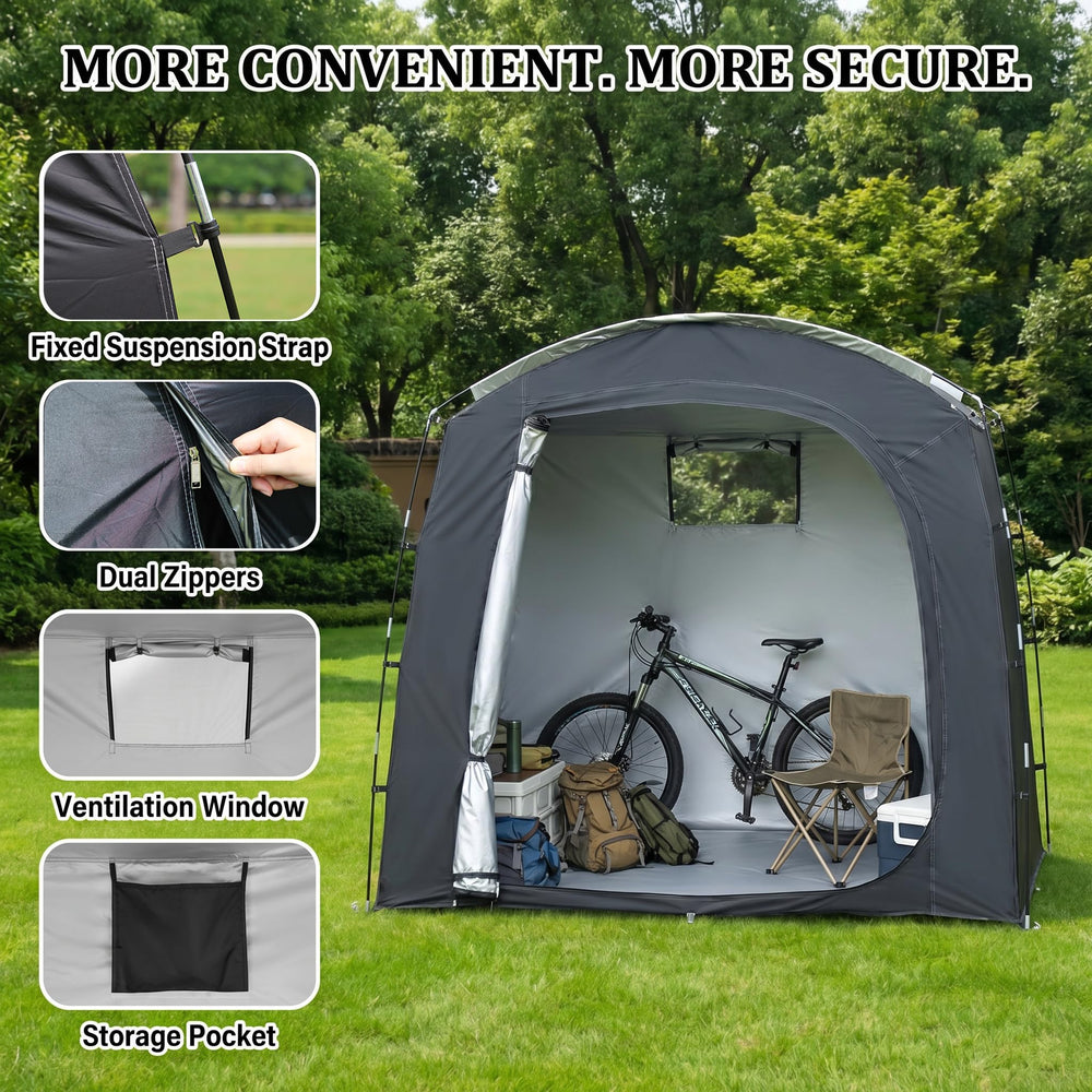 Generic bike tent fabric closeup showing waterproof UV protection