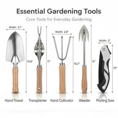 Generic close-up of stainless steel trowel edge for durable precise digging
