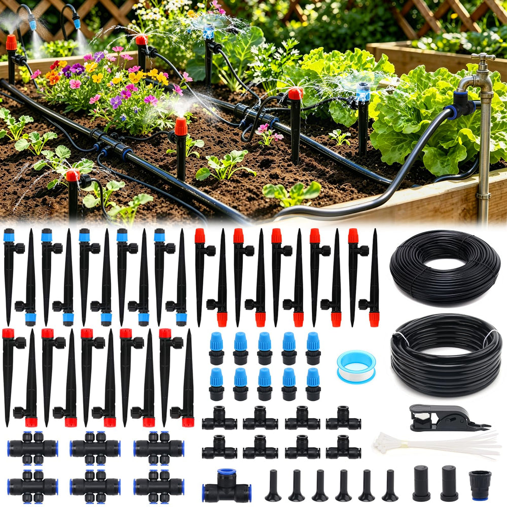 Generic front packaging of 230FT drip kit showing full contents and benefits