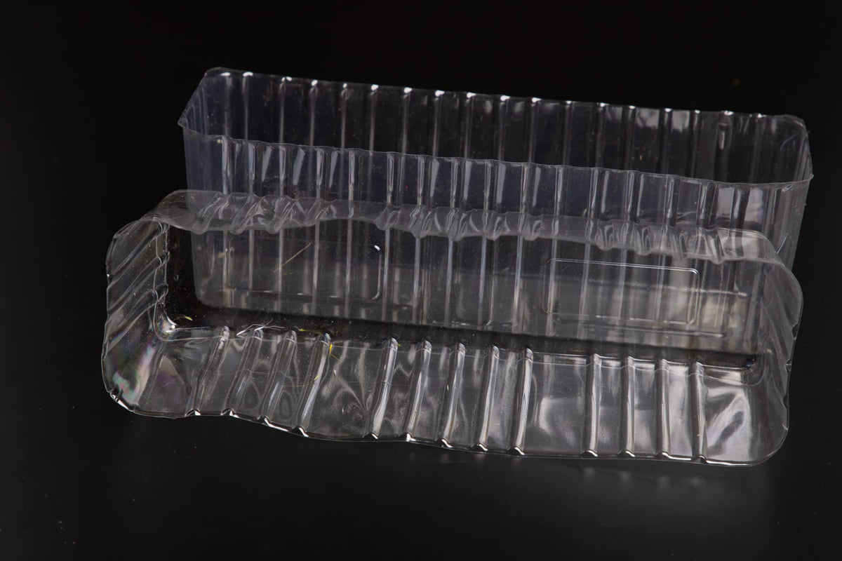 Generic clear liner front view showing shape and fit, protecting planters