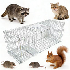 Generic front view of 24-inch trap showing foldable design and portability benefit