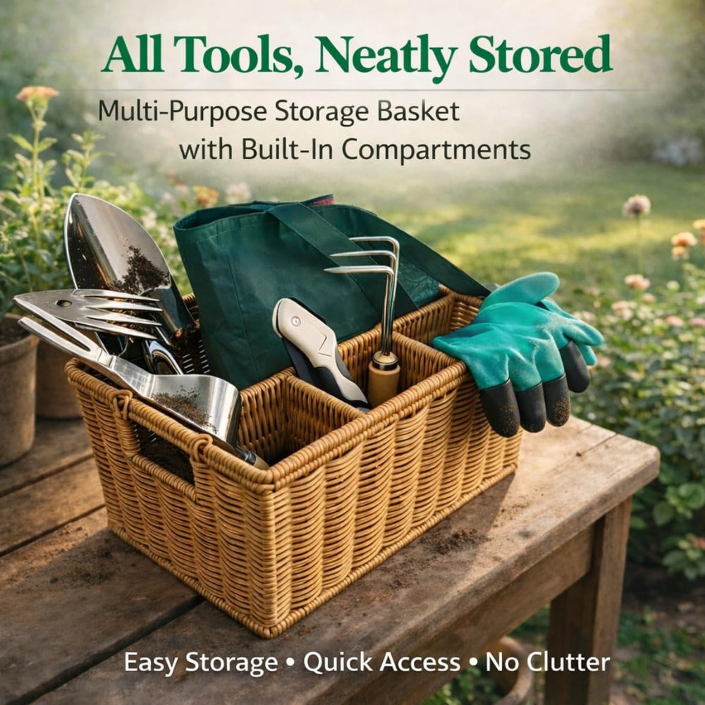 Generic full 9-piece set laid on grass for complete tool visibility