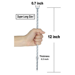 Generic close-up of spiral shaft detail emphasizing strong grip and secure anchoring benefit