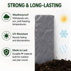 Generic brand curved edging forming smooth landscape contour