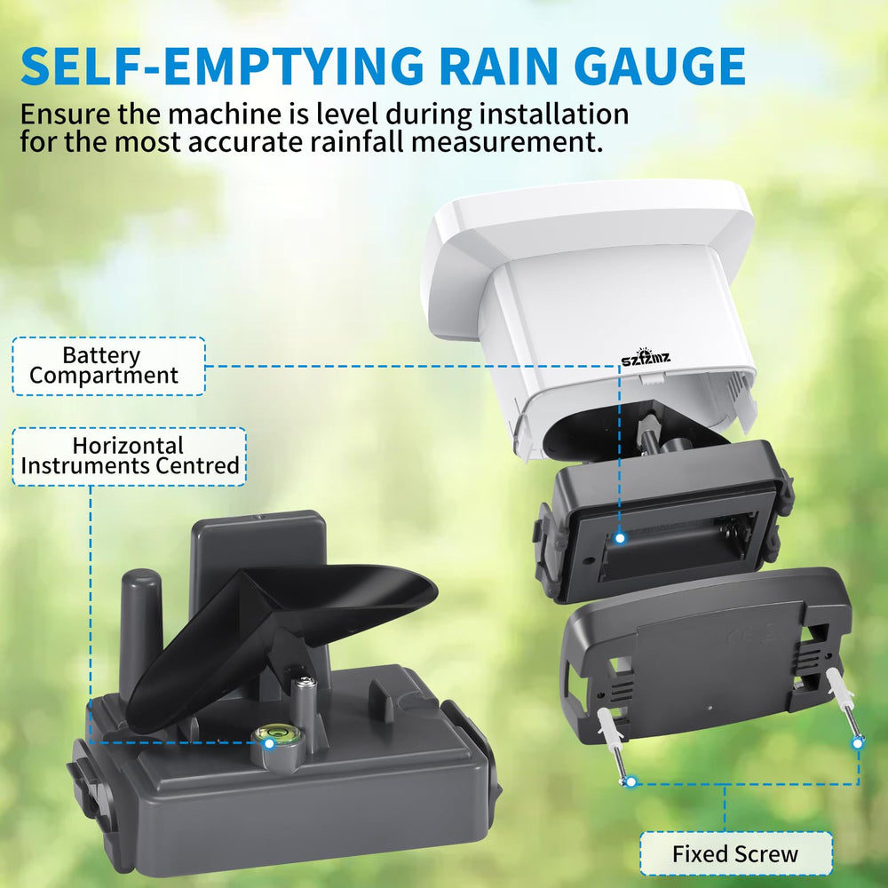 Generic installed in garden showing Generic brand helping monitor rainfall