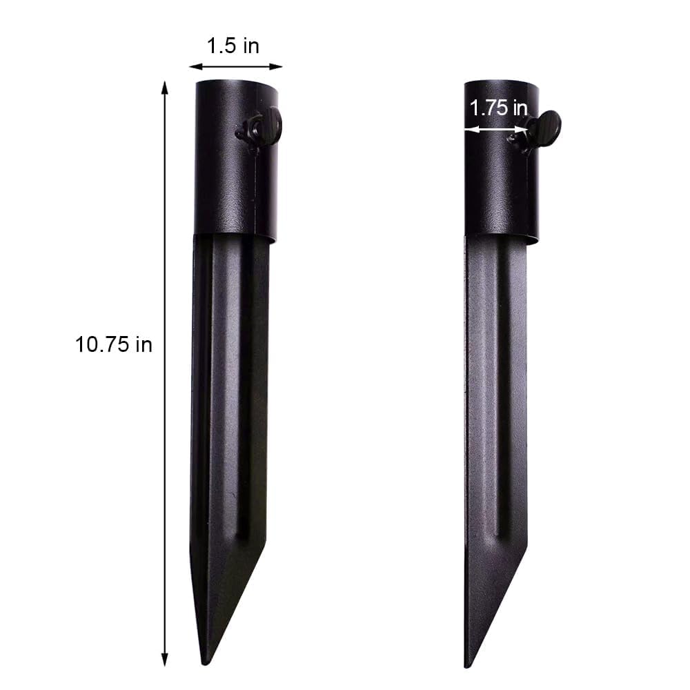 Generic in-use image of tiki torch installed in stake demonstrating stable lighting