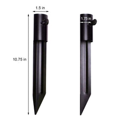 Generic in-use image of tiki torch installed in stake demonstrating stable lighting