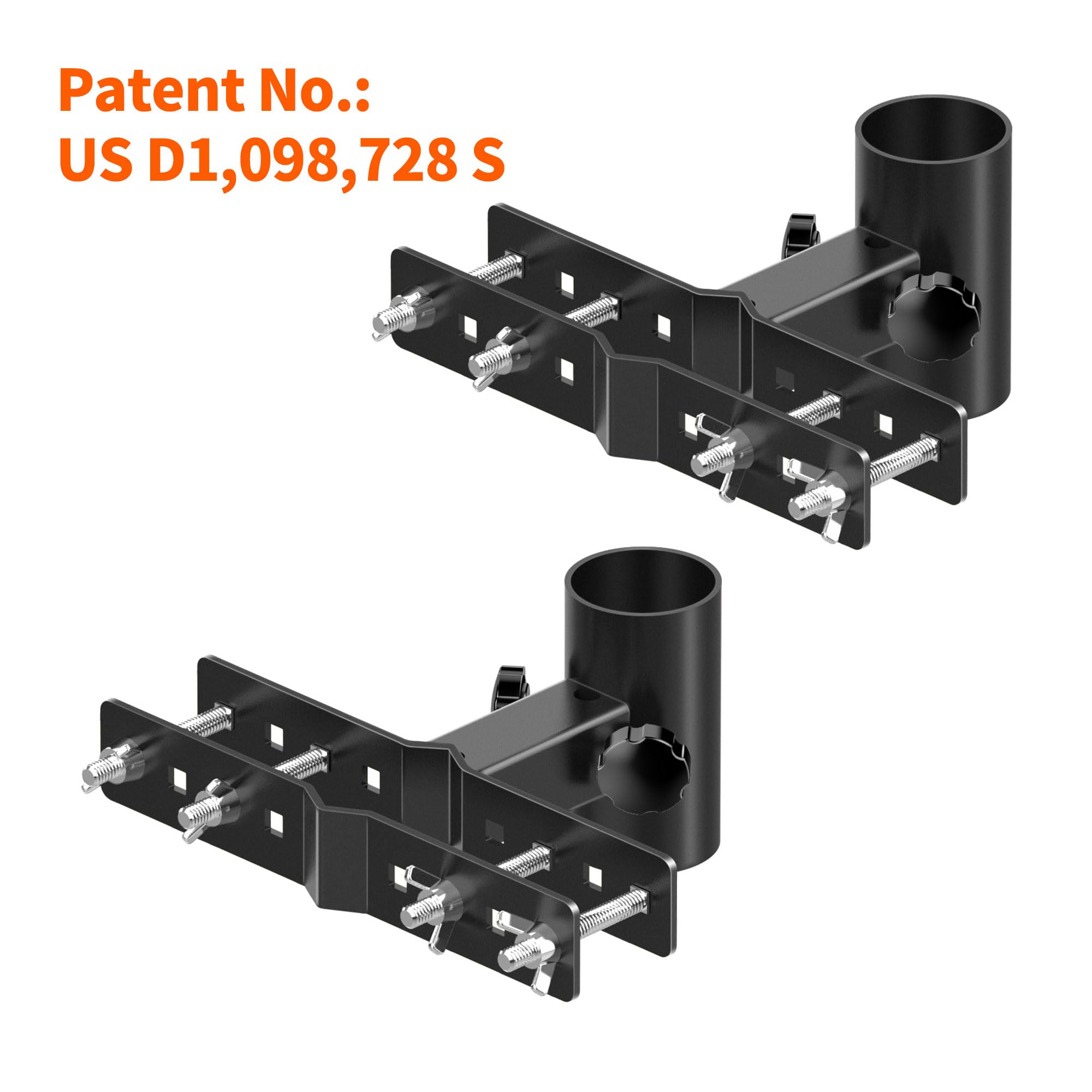 Generic brand tightening knob and bolt detail for easy tool-free installation benefit