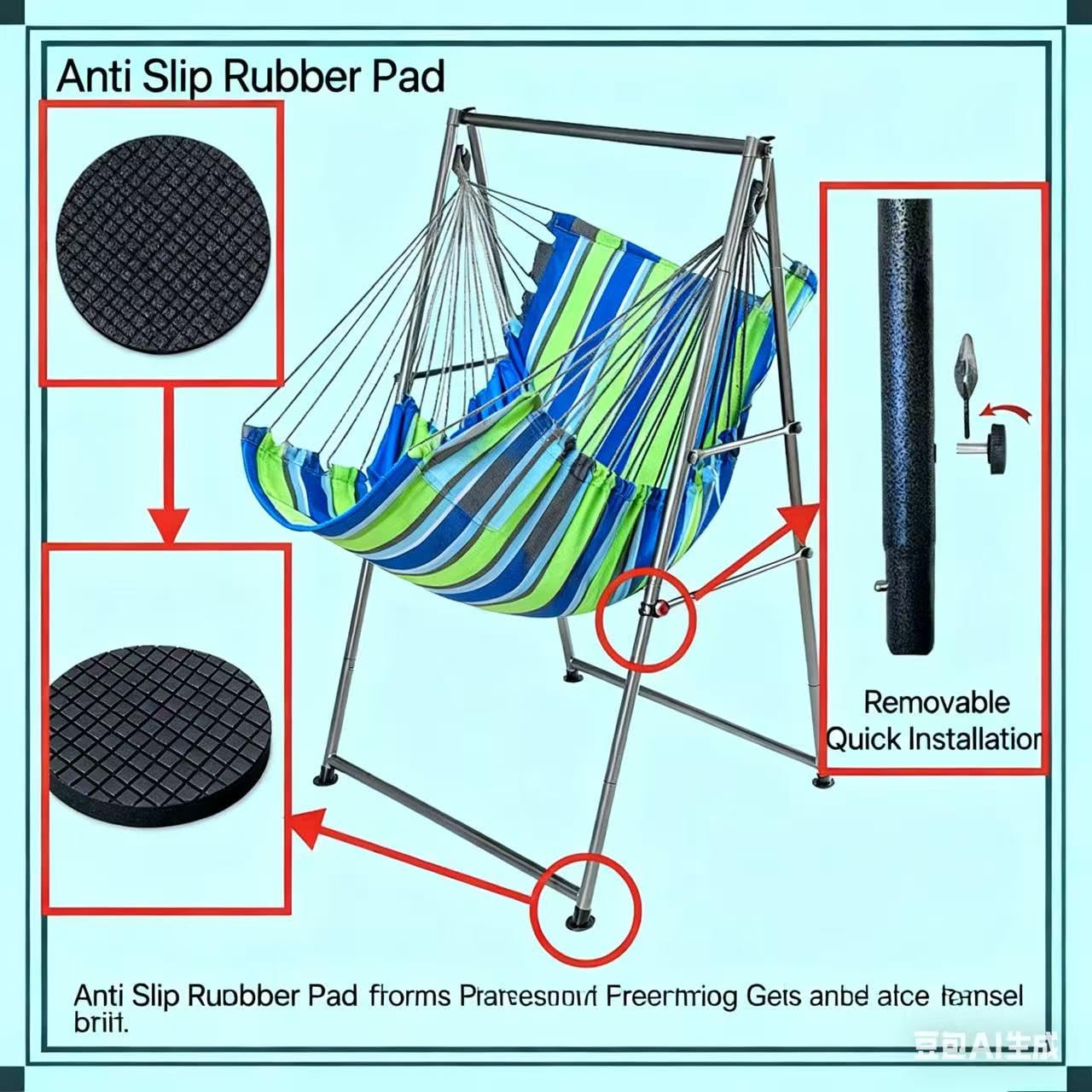 Generic product label showing 450lbs capacity and finish — durable, high-capacity build