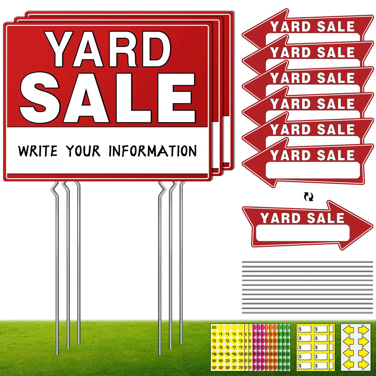 Generic brand large double-sided sign front view showing high visibility and curb appeal