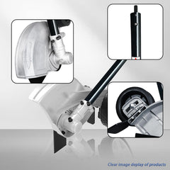 Generic edger connection adaptors laid out, shows multiple fit options for compatibility