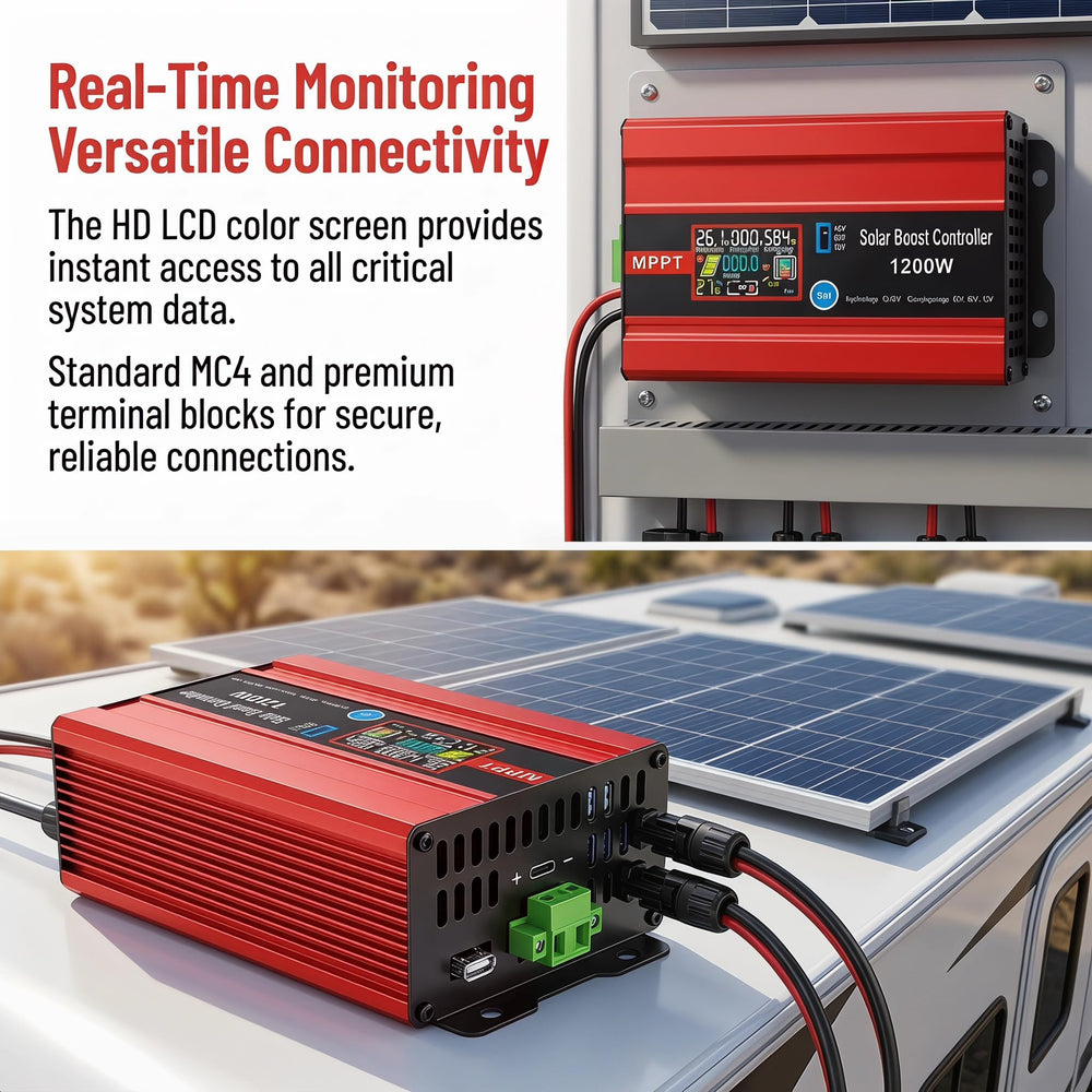 Generic packaging and manual laid out for straightforward setup and warranty
