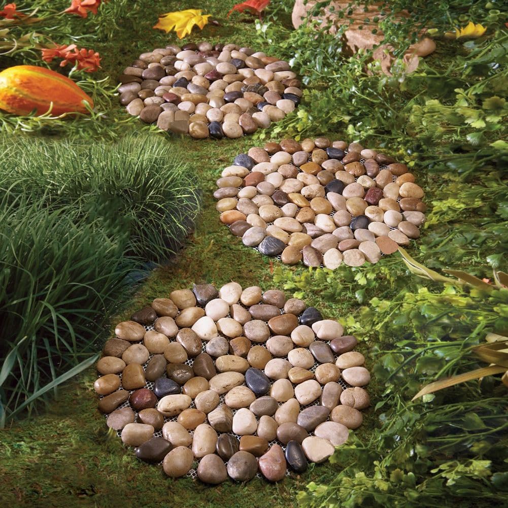 Generic brand close-up of polished pebble surface, highlights texture and comfortable grip