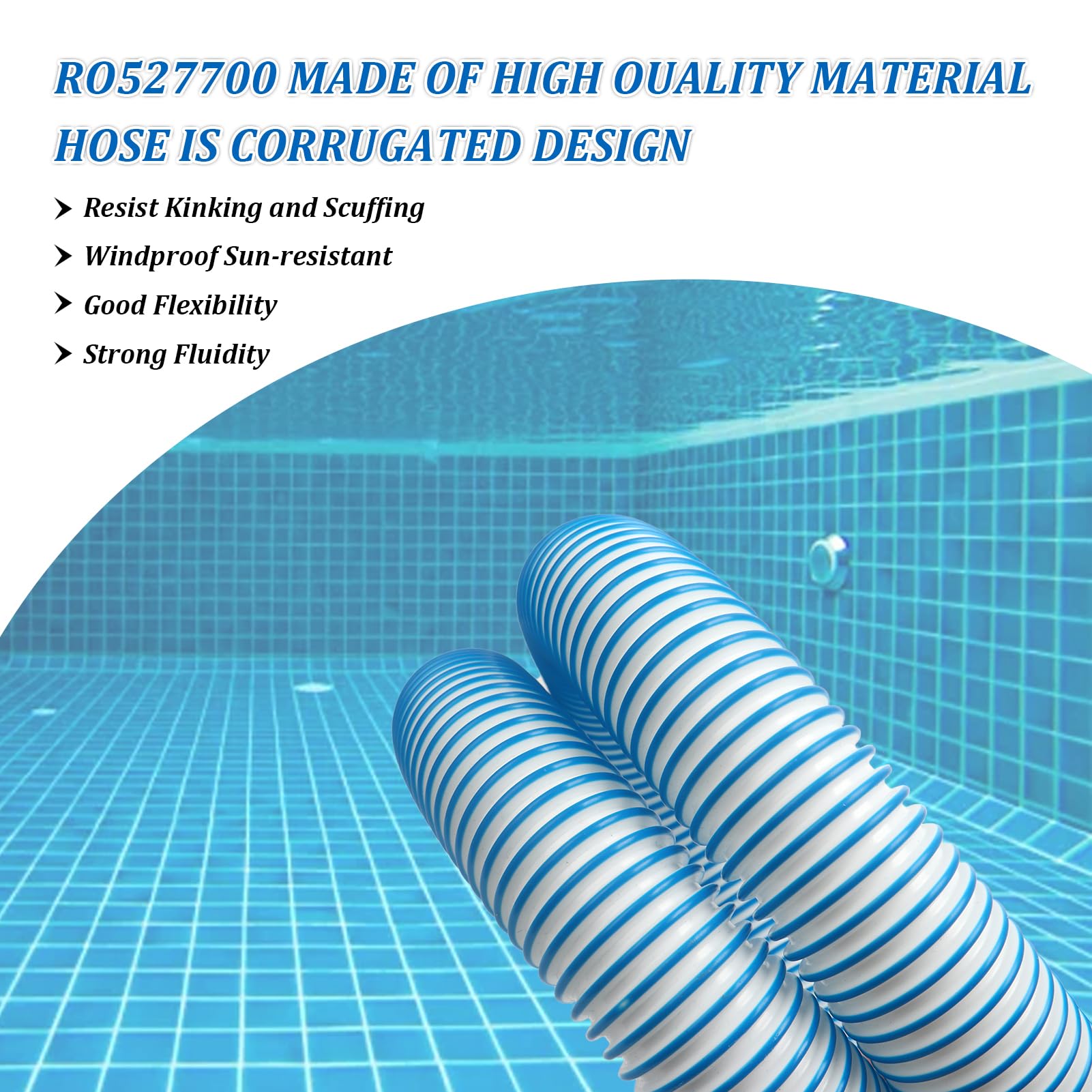 Generic brand seven hoses stacked showing ready-to-use spare segments benefit