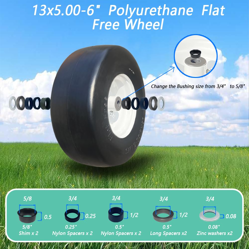 Generic side profile with bushing visible for easy axle compatibility