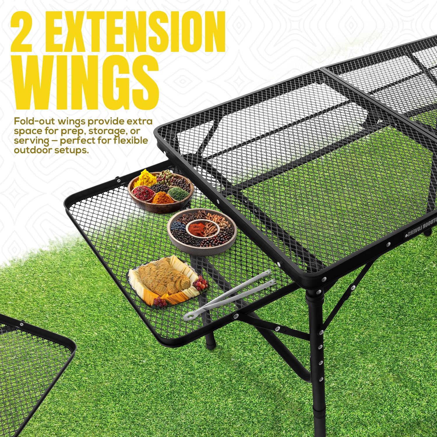 Generic table beside cooler showing scale and packing convenience