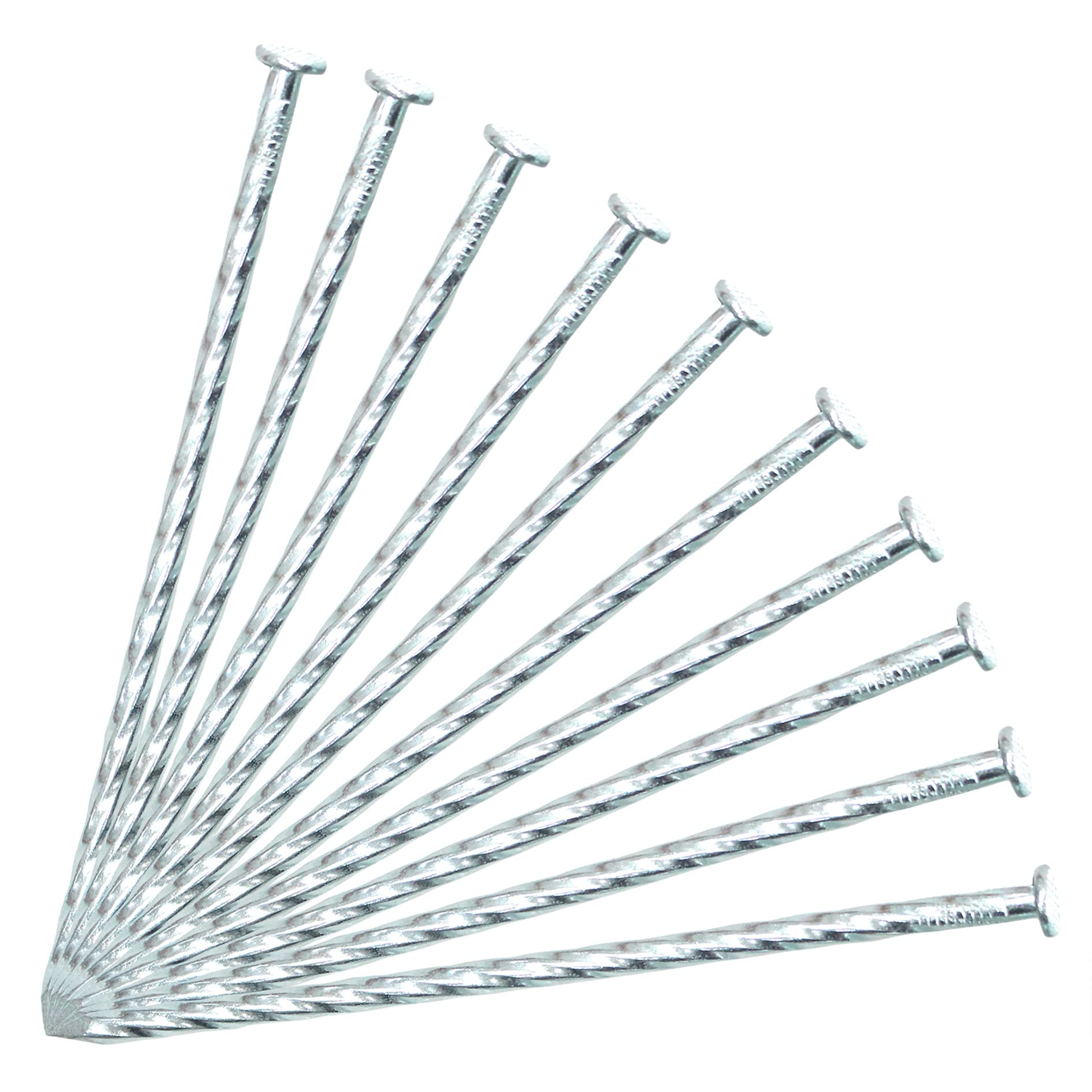 Generic front view of stake bundle showing quantity and durable galvanized finish benefiting bulk projects