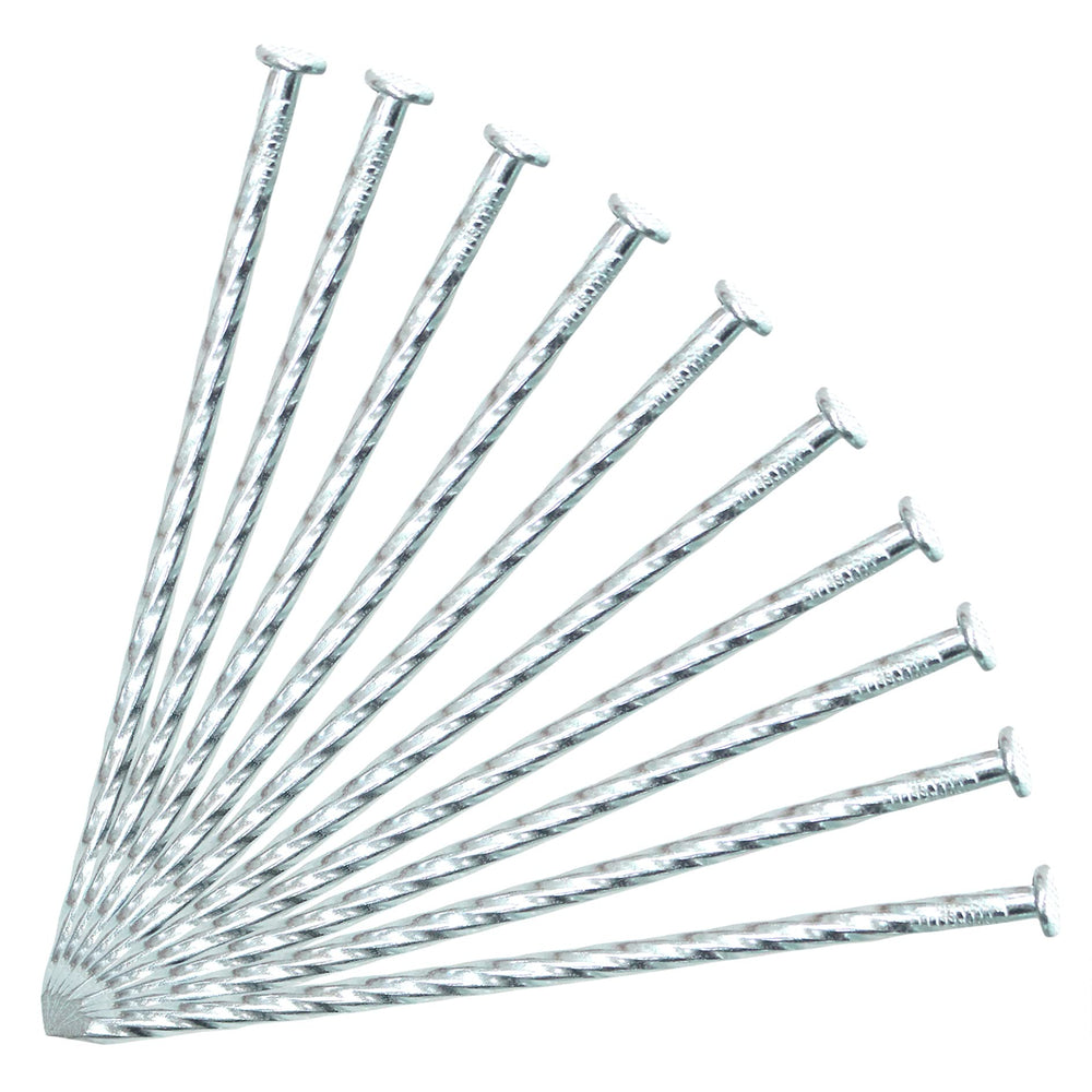 Generic front view of stake bundle showing quantity and durable galvanized finish benefiting bulk projects
