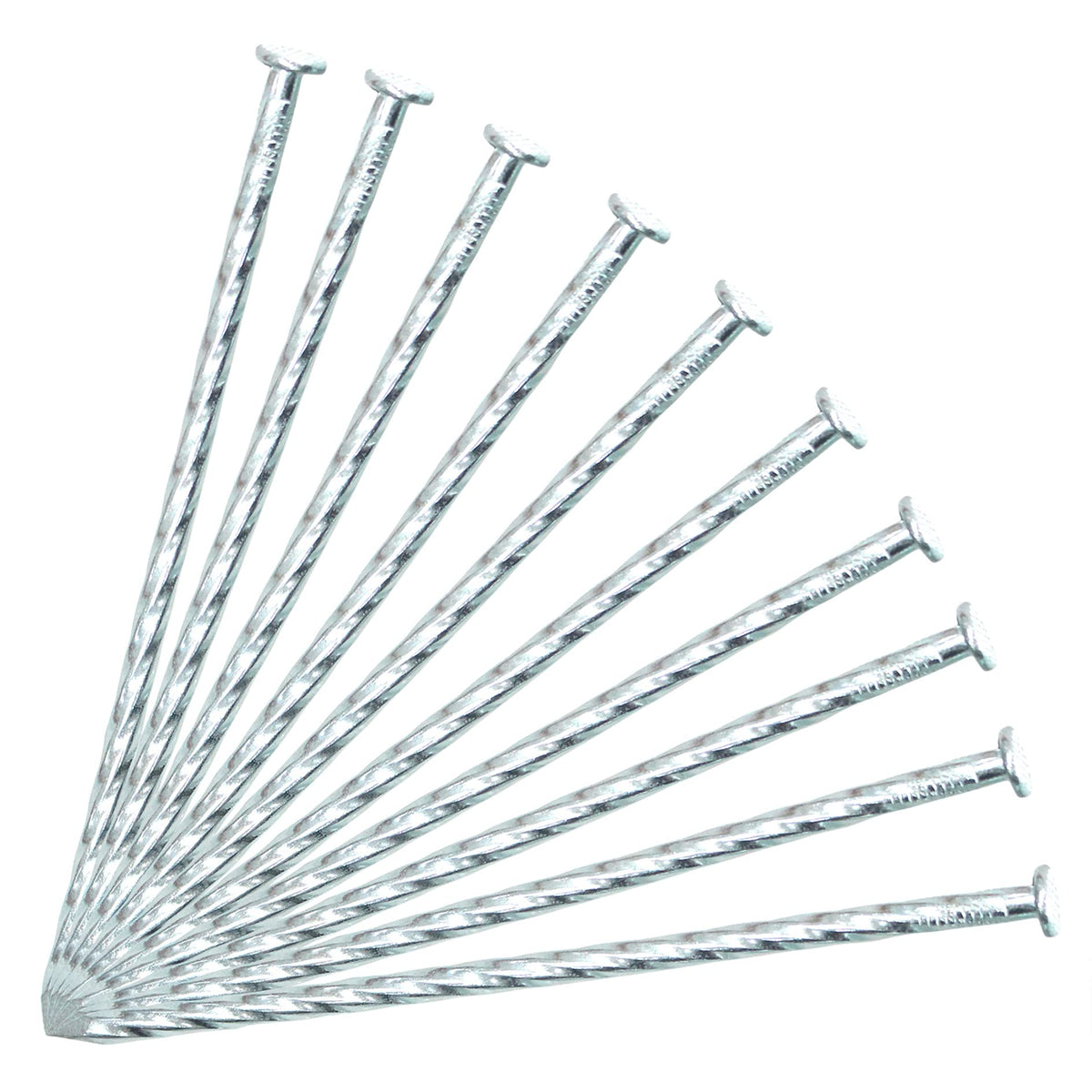 Generic front view of stake bundle showing quantity and durable galvanized finish benefiting bulk projects