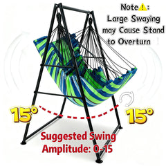 Generic thickened iron frame stand close-up — secure anti-tip stability