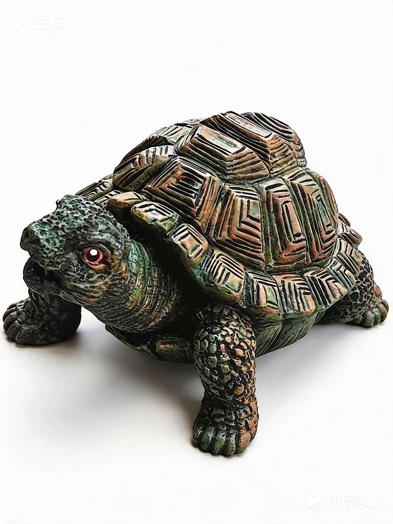 Generic turtle spitter producing water flow and calming sound in pond