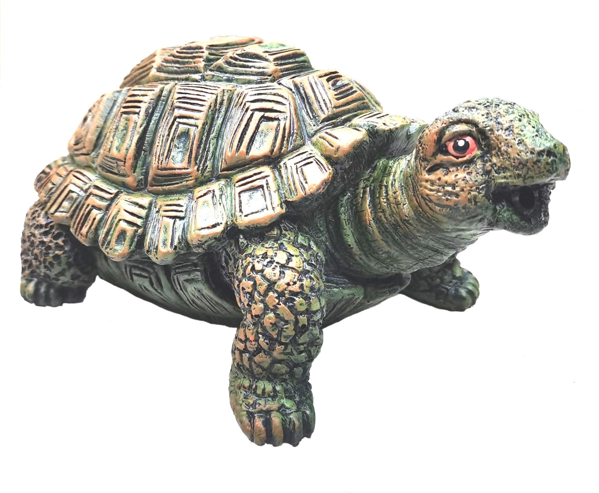 Generic turtle spitter front view showing rustic finish and decorative appeal