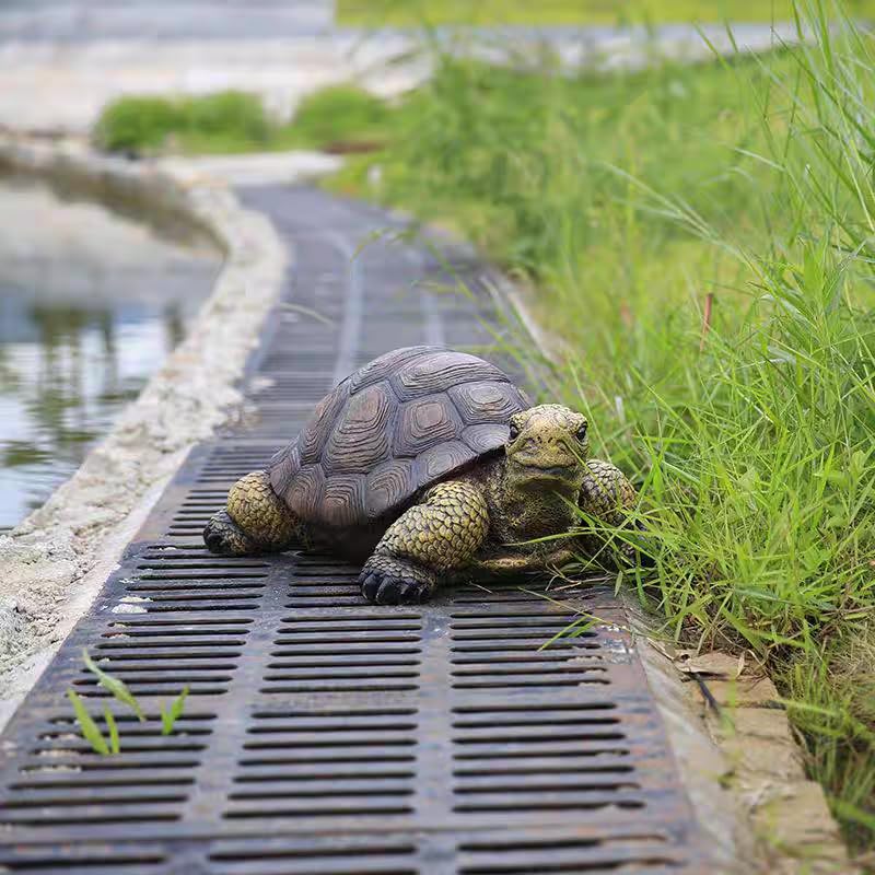 Generic tortoise statue shell detail highlighting realistic pattern and visual depth benefit