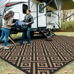 GENIMO front view of 9'x18' rug showing pattern and durability