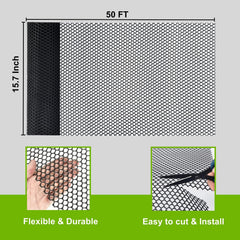 GENNIZZ included zip ties securing mesh to a wooden stake for stable installation
