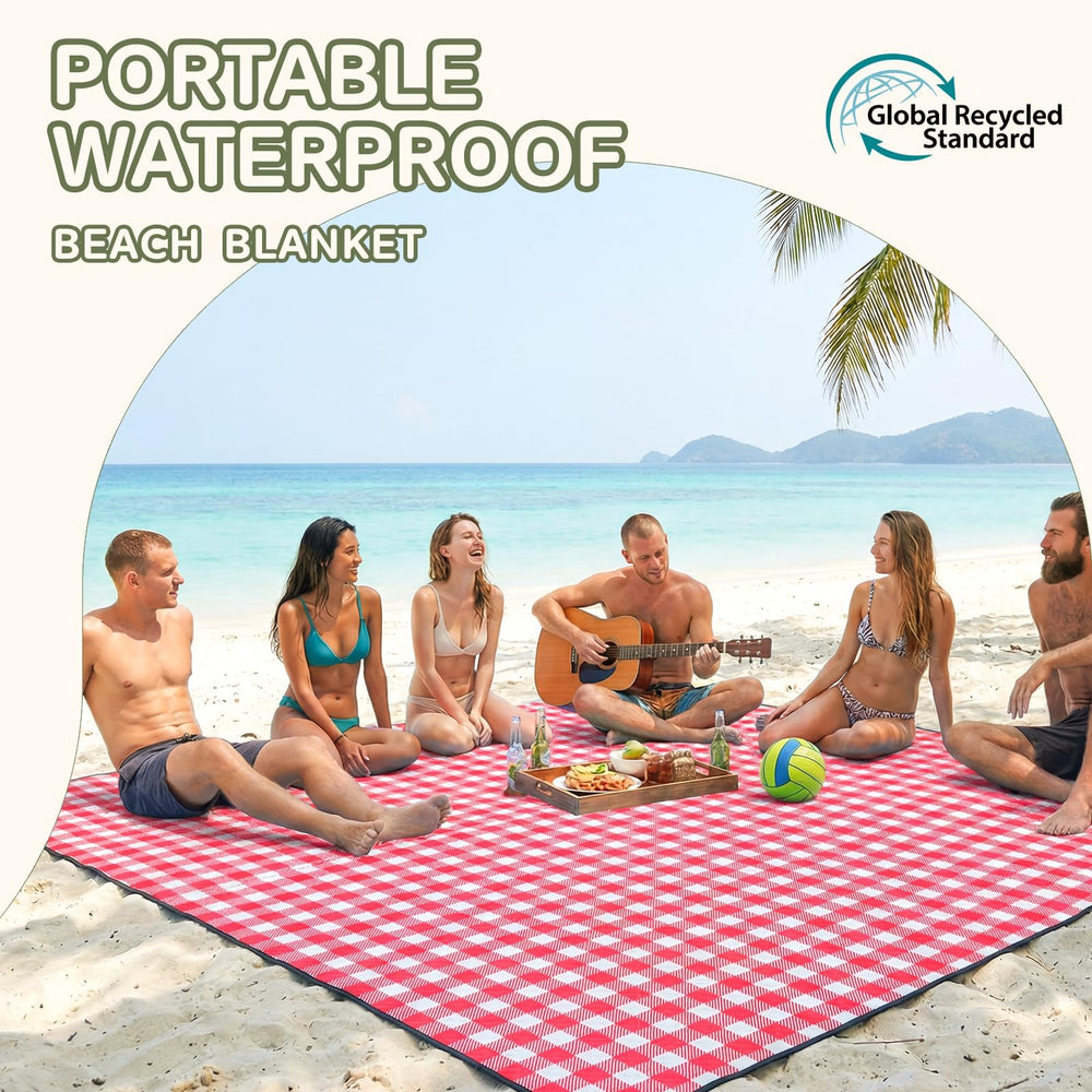 Genovega waterproof backing close-up protecting against damp ground and sand