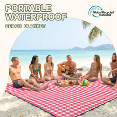 Genovega waterproof backing close-up protecting against damp ground and sand