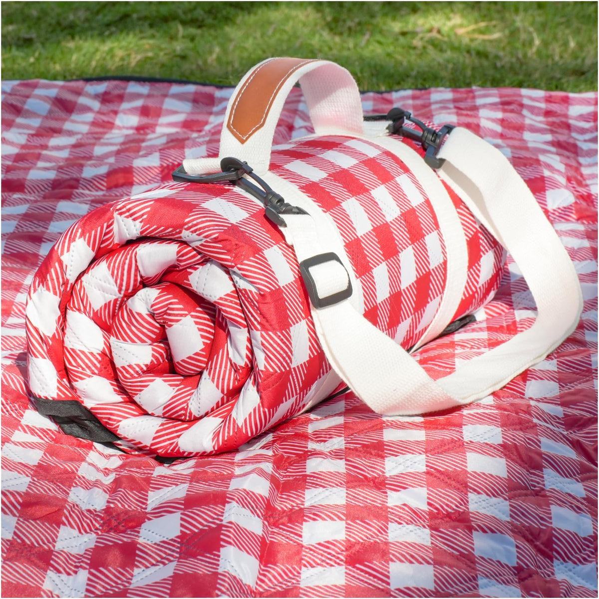 Genovega front view showing checkered pattern and packaging benefit convenience