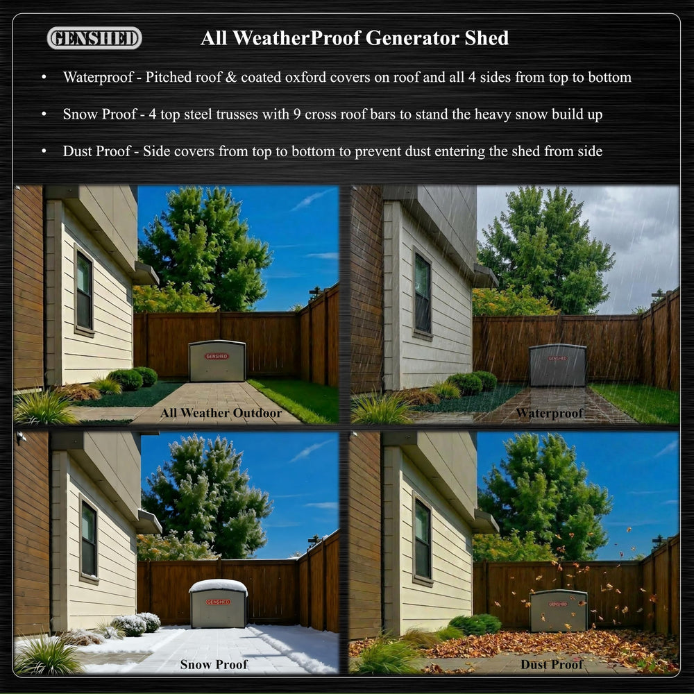 GenShed fabric close-up showing waterproof texture for outdoor protection