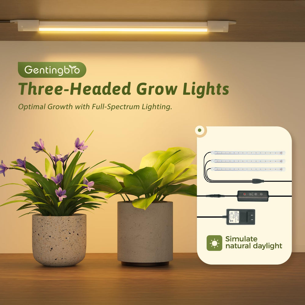 GENTINGBRO close-up of full-spectrum LED grow light panel for healthy indoor growth