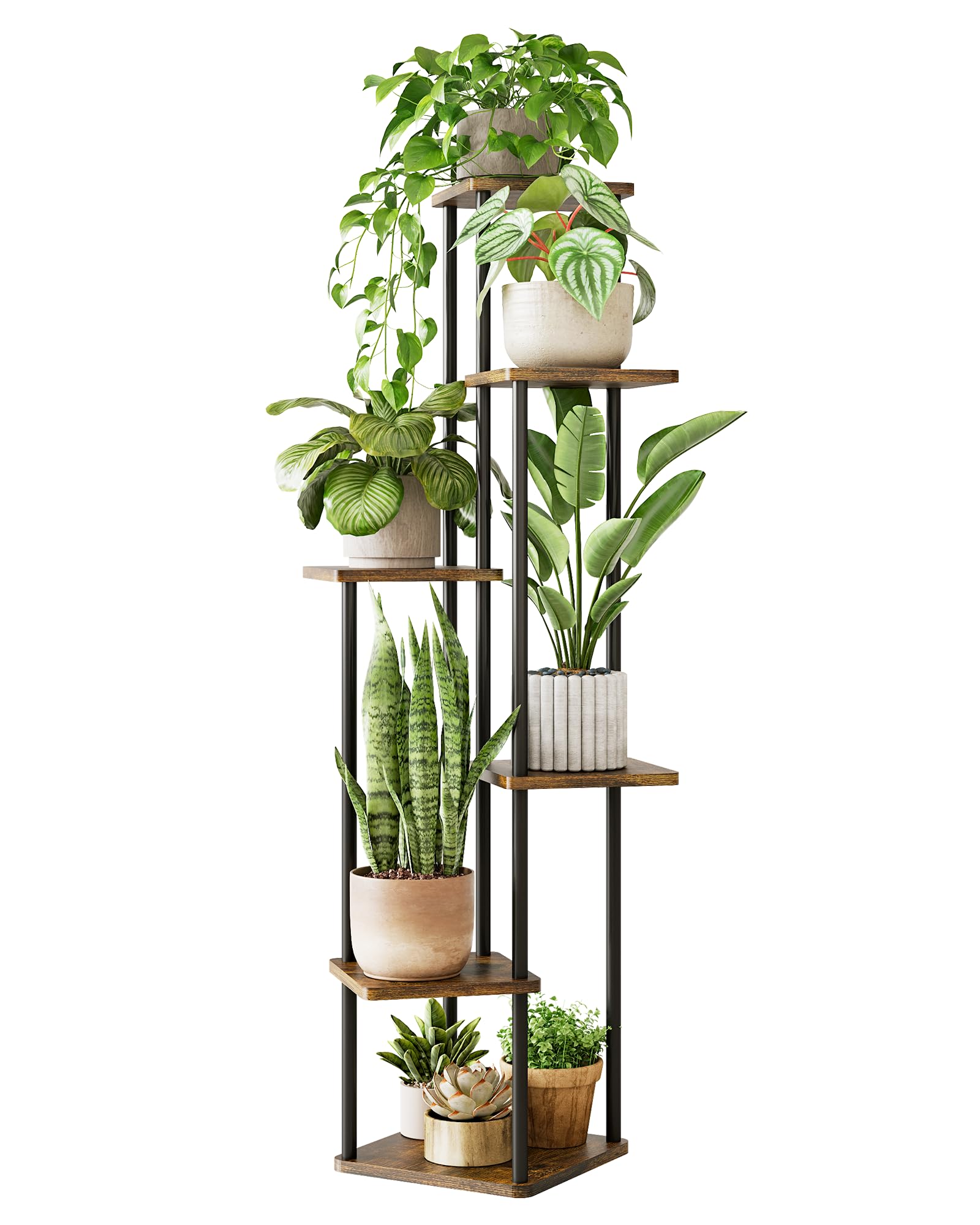 GENTINGBRO full view corner plant stand showcasing vertical plant display benefit