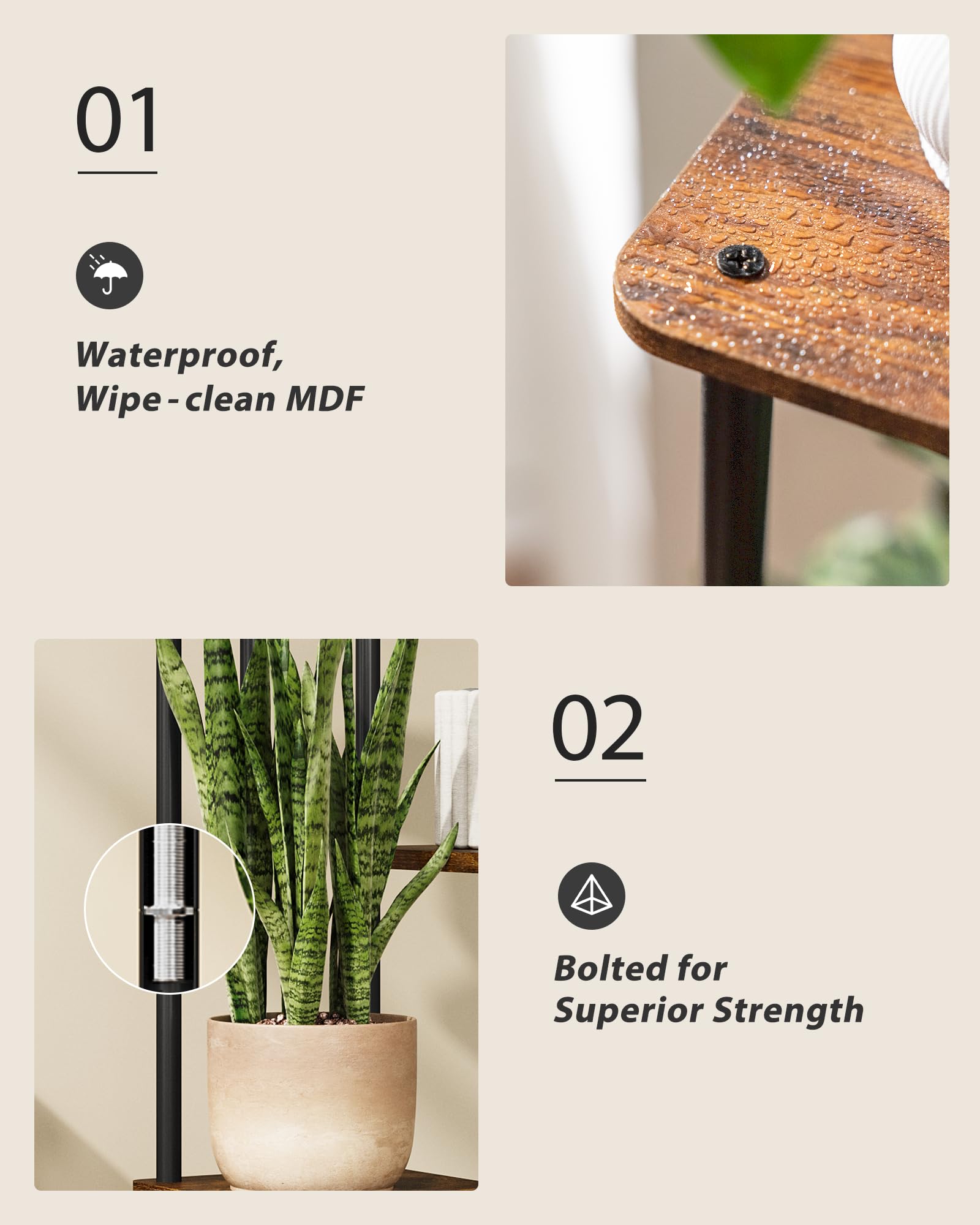 GENTINGBRO stand next to lamp and chair to show scale and room placement