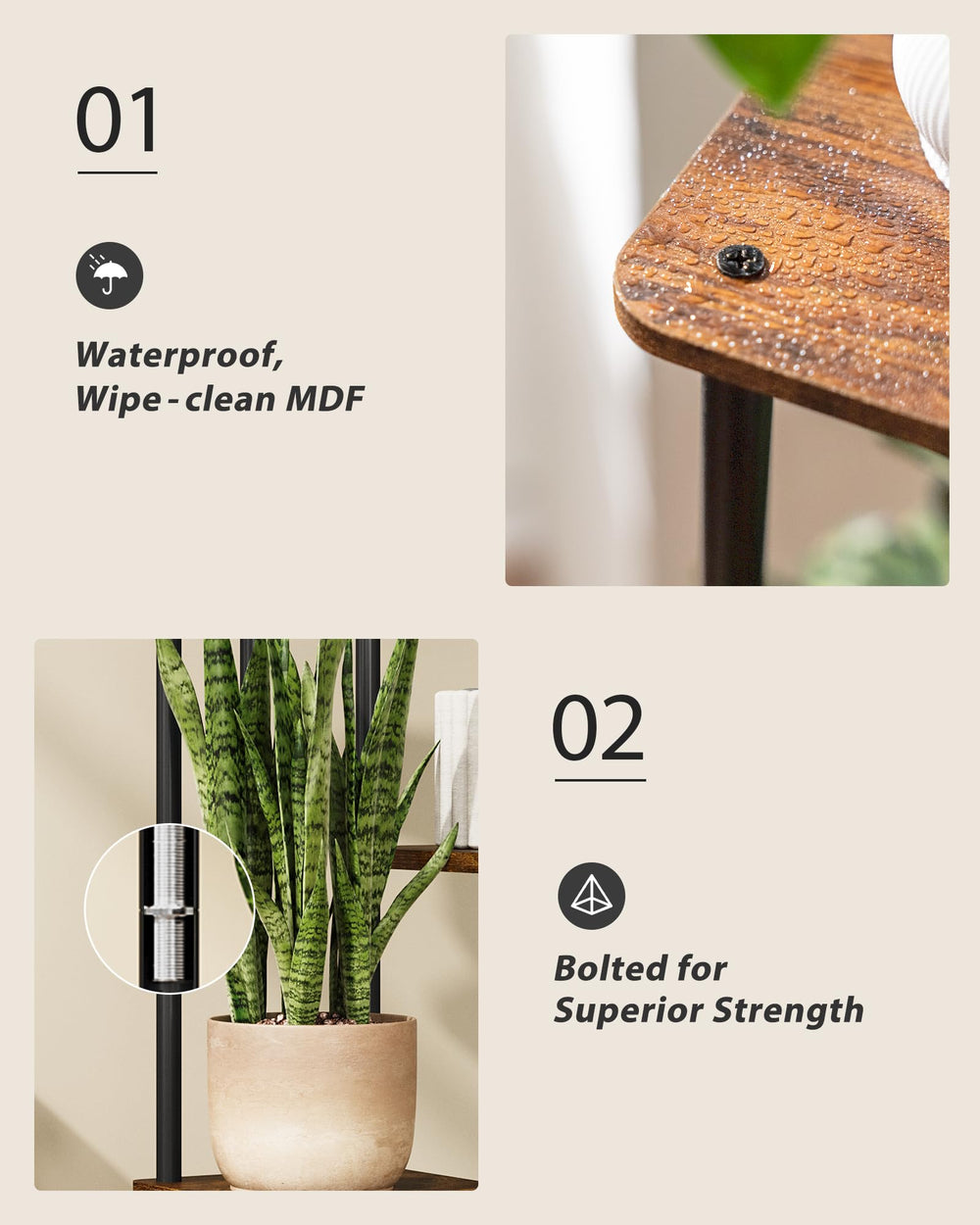 GENTINGBRO stand next to lamp and chair to show scale and room placement