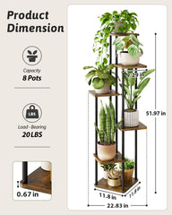 GENTINGBRO stand staged with hanging plants to show cascading display potential