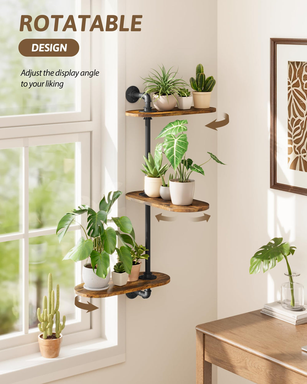 GENTINGBRO rotating mechanism detail demonstrating easy access and improved plant care