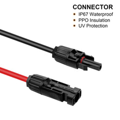 Geosiry male connector close-up with IP67 waterproof ring ensuring long-term outdoor protection