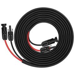 Geosiry front view of 20ft 12AWG extension pair showing connectors and packaging durability benefit