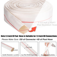 Geowaky hose fully laid flat along driveway demonstrating tangle-free handling
