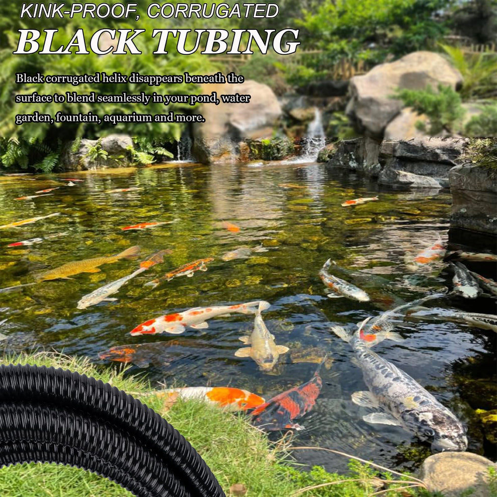 Geowaky tubing next to ruler showing 25ft length and customizable cut benefit